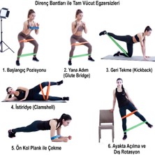 Ett Cazibiz Egzersiz-Pilates Squat Aerobik- 5'li Direnç LASTIĞI-435169