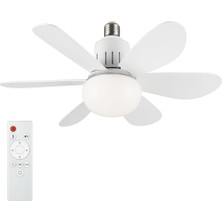 Lodos 62W Dimlenebilir Kumandalı Fan LED Ampul – 3 Renk Modlu, E27 Duylu, 6400K-4000K-3200K, 6750