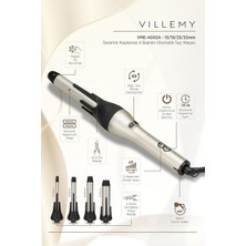13 mm – 19 mm – 25 mm – 32 mm Seramik Kaplamalı Otomatik Saç Maşası – Yön Anahtarlı Su