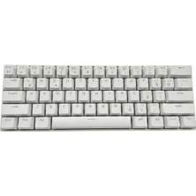 Türkçe Mekanik Klavye 61 Tuş%60 Blue Switch Rgb Aydınlatmalı Kompakt Gaming Klavye | Fn Kombina