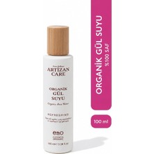 Artizan Care Organik Gül Suyu 100 ml | Cosmos Sertifikalı |%100 Saf Gül Suyu | Sprey | Cam Şişe