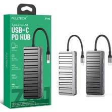 Tr Type-C Girişli USB Çoğaltıcı Adaptör, 7 In 1 USB Hub, 3x USB 3.0 Girişi, 1x Html Girişi,