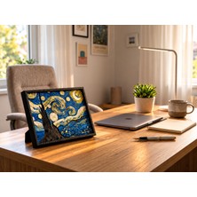 Adens Shop Van Gogh 'yıldızlı Gece' 3 Boyutlu Dokulu Mini Tablo - Masaüstü ve Raf Dekoru