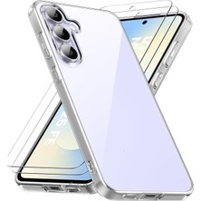 Samsung ile Uyumlu Galaxy S25 Fe Kılıf Kamera Çıkıntılı Korumalı Yumuşak Şeffaf Silikon +