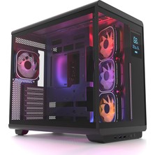 HC710 850W 80+ Bronze Argb Akvaryum Atx Mid Tower Siyah Gaming Kasa