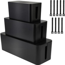 Kablo Yönetim Düzenleyici Kutu Güç Şeritleri Hider Güç Kabloları Masa, Tv, Bilgisayar, USB H