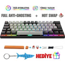 Rgb Mini T9 Türkçe Q Mekanik Oyuncu Klavye Red Switch Gamer Oyuncu Klavyesi