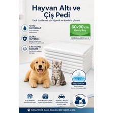 Tr Kedi Köpek Pedi Hijyenik Tuvalet Eğitimi Pedi, 60X90 Cm, 5 Adet