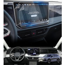 Multimedya Ekran Koruyucu- Kırılmaz Şeffaf Nano Teknoloji Vw Tayron ile Uyumlu
