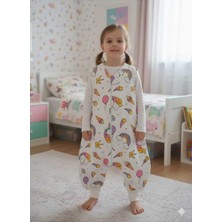 Tr Kolsuz Uyku Tulumu, %100 Doğal Pamuk, Çift Kat Pazen, Unisex, 1.0 Tog, 0-6 Ay, Mor