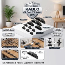 Tr 10 Parça Yapışkanlı Plastik Kablo Toplayıcı