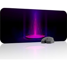 Fütüristik Gaming Mouse Pad Kauçuk Kaymaz Taban Mousepad (V2, 70X30 Xl)