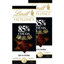 Tr Excellence Bitter Tablet Çikolata Dark Cocoa %85 Kakao 100 gr x 2 Avantaj Paketi