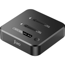 Tr JHD38 Dual M.2 Nvme SSD Offline Clone Docking Station 16TB Type-C 10GBPS USB 3.2 Klon Fonksiyonlu