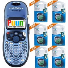 Puun Dymo Letratag Lt 100 Elde Taşınabilir Kişisel Etiketleme Makinesi + 1 Adet Orijinal + 6 Adet