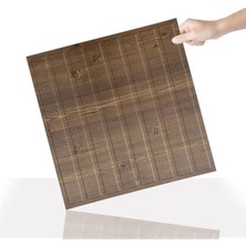 3 Boyutlu Duvar Paneli Kabartmalı Lambiri Desenli Pvc 41X41 Cm/ 6 Adet /1 M²