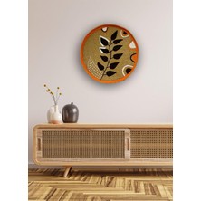 Duvar Süsü, Duvar Tabağı, Jüt Dekor, Afrika Duvar Süsü, Bohem, Çok Renkli-1 35 x 35