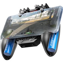 Profesyonel Yüksek Hassasiyetli 4000MAH Şarjlı 6 Parmak Telefon Soğutucu ve Joystick Gamepad Tet
