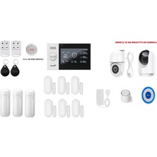 Orta Plus Akıllı Güvenlik Seti | Ptz Hd Kameralı Alarm Sistemi | Tuya Smart Destekli Ev & Iş Y
