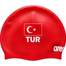 Arena Milli Takım Yüzücü Bonesi Kırmızı Tur