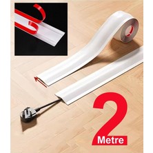 Yapışkanlı Kablo Koruyucu Şerit, Beyaz, 55 Mm, 2 Metre, GT-KK20