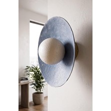 Handmade Wabi Sabi Kardon Beton Aplik - Azzuro