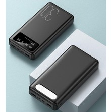 Junglee (1472) 30000 Mah Powerbank Ios Android Uyum LCD Ekranlı Type C Mikro USB Çıkışlı ile U