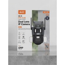 Blic Blm-81 Wi-Fi Ptz 2.4g Çift Lens Ip Kamera 6mp