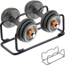 2'si 1 Arada Halter Rafı/halter Rafı Tutucu, Sağlam Çelik Make Strength Training Dambıl Rafı,