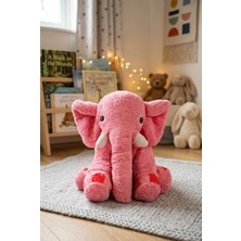 Büyük Peluş Fil 65 cm – Yumuşak Welsoft Kumaşlı Sevimli Fil Oyuncak, Hediyelik Büyük Pelu�