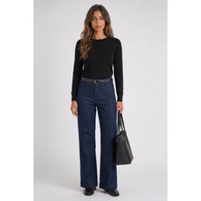 Fashion Friends Yüksek Bel Mavi Kadın Jean Pantolon 26K0340K1