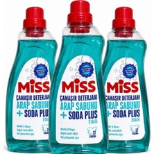 Miss Sıvı Çamaşır Deterjanı Arap Sabunu + Soda Etkili 1.5 Lt 3'lü