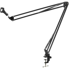 Tr Blt-50 Masa Tipi Akrobat Mikrofon Standı - 360° Dönebilir Ayarlanabilir Kol, Metal Masa Kelep�