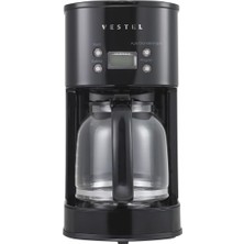 Tr Retro Siyah Filtre Kahve Makinesi