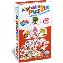 Alphabet Puzzle, Eğitici Alfabe Zeka Kartları, 128 Parça, 3+ Yaş
