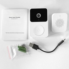 Kablosuz Görüntülü Kapı Zili Wifi Akıllı Doorbell Hd Gece Görüşlü Uzaktan Kontrollü Mobi