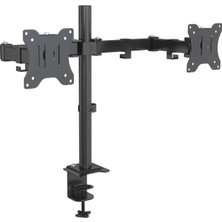 13-27″ Lcd/led Ikili Monitör Tutucu Ayarlanabilir Kol Vesa Monitör Standı EX788