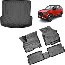 Chery Tiggo 7 Pro 3D Havuzlu Paspas + 3D Bagaj Havuzu Paspası 2022 Sonrası Ile Uyumlu Rizline Mar