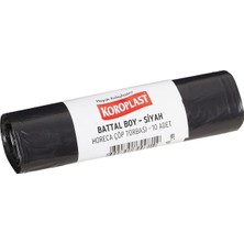 Horeca Battal Boy Çöp Poşeti 10 Adetlik 20 Rulo 72X95 Cm, Sızdırmaz Yırtılmaz Battal Boy Çö