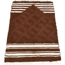 Zehra Abla Halı Yeni El Dokuma Namazlık Seccade Yün Tiftik Siirt Battaniyesi Kilim 7610