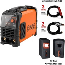 Tr Nuriş MA200E Inverter Kaynak Makinesi + El Kaynak Maskesi Camı Dahil