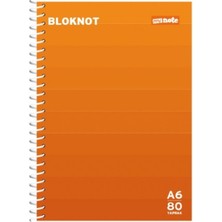 Mynote A6 Karton Kapak Spiralli 80 Yaprak Bloknot 4 Adet