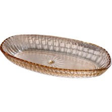 Sosa Casa Oval Kristal Büyük Kayık Tabak 20,5X34X4,5 cm 4 Adet