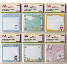 3A Resimli Post It 75X75 mm 50'li 4 Adet