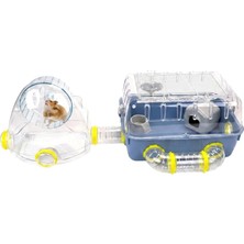 Tr Combi Hamster Kafesi, 2 Kemirgen Kafesi, Küçük Hayvan Kafesi, Hamster Aksesuarı Dahil, 79 x 3