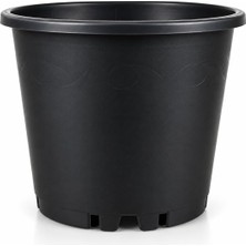 3l Üretim Saksısı — Ø16 Siyah Plastik Saksı — Fidan, Çiçek, Yetiştirme Kabı