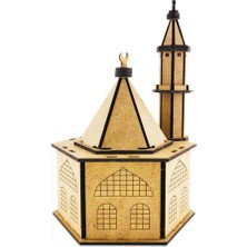 3D Ahşap Maket Cami Boyanabilir Sök Tak Puzlle Boyanabilir
