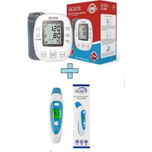 AC-9080 Koldan Ölçer Tansiyon Aleti + Çanta+Pil Hediyeli AC-9280 Kulaktan & Alından Ateş Ölçe