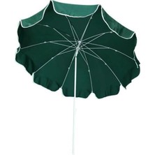Çiçek Şemsiye Eğilebilir Plaj,havuz,bahçe,balkon Şemsiyesi Gabardin Kumaş 2 Metre Yeşil