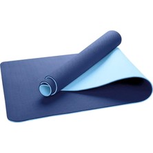 Tr Çevre Dostu Pilates Minderi Hizalamalı 8mm Tpe Yoga Matı Çift Taraflı Kaydırmaz Pilates Min